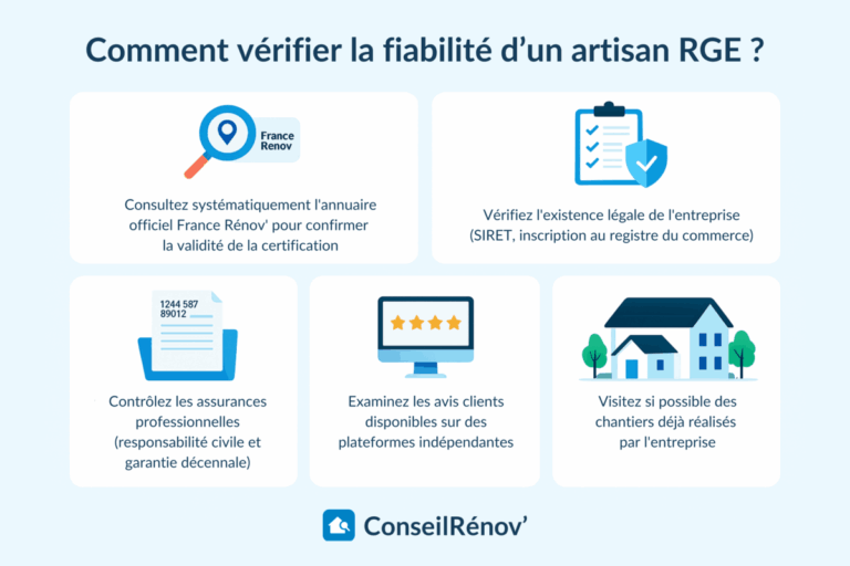 Comment vérifier la fiabilité d'un artisan RGE ?