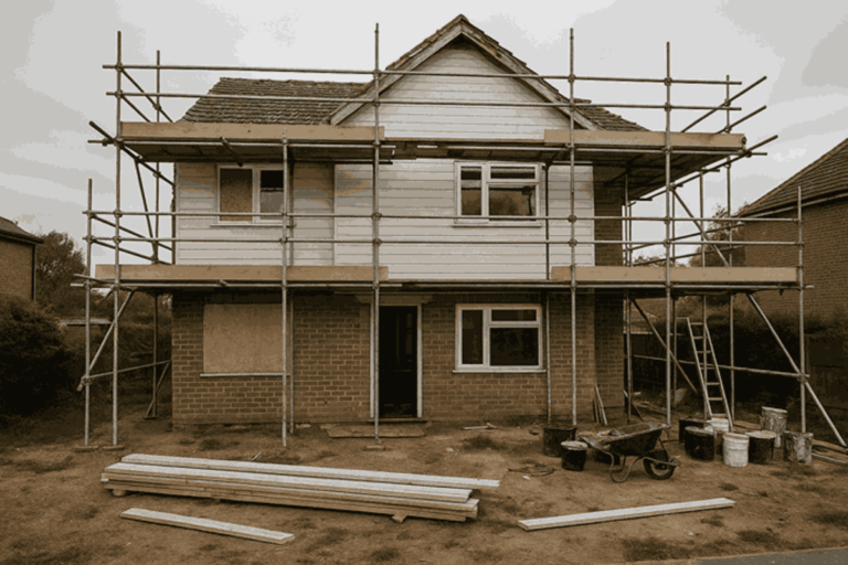 Rénovation d'une maison.